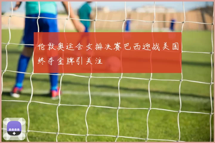 伦敦奥运会女排决赛巴西迎战美国终夺金牌引关注